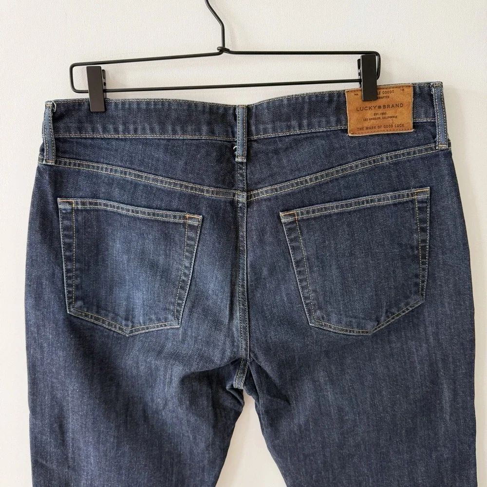 Lucky Brand Jeans Mens 36x30 121 Slim Straight Candiani Denim